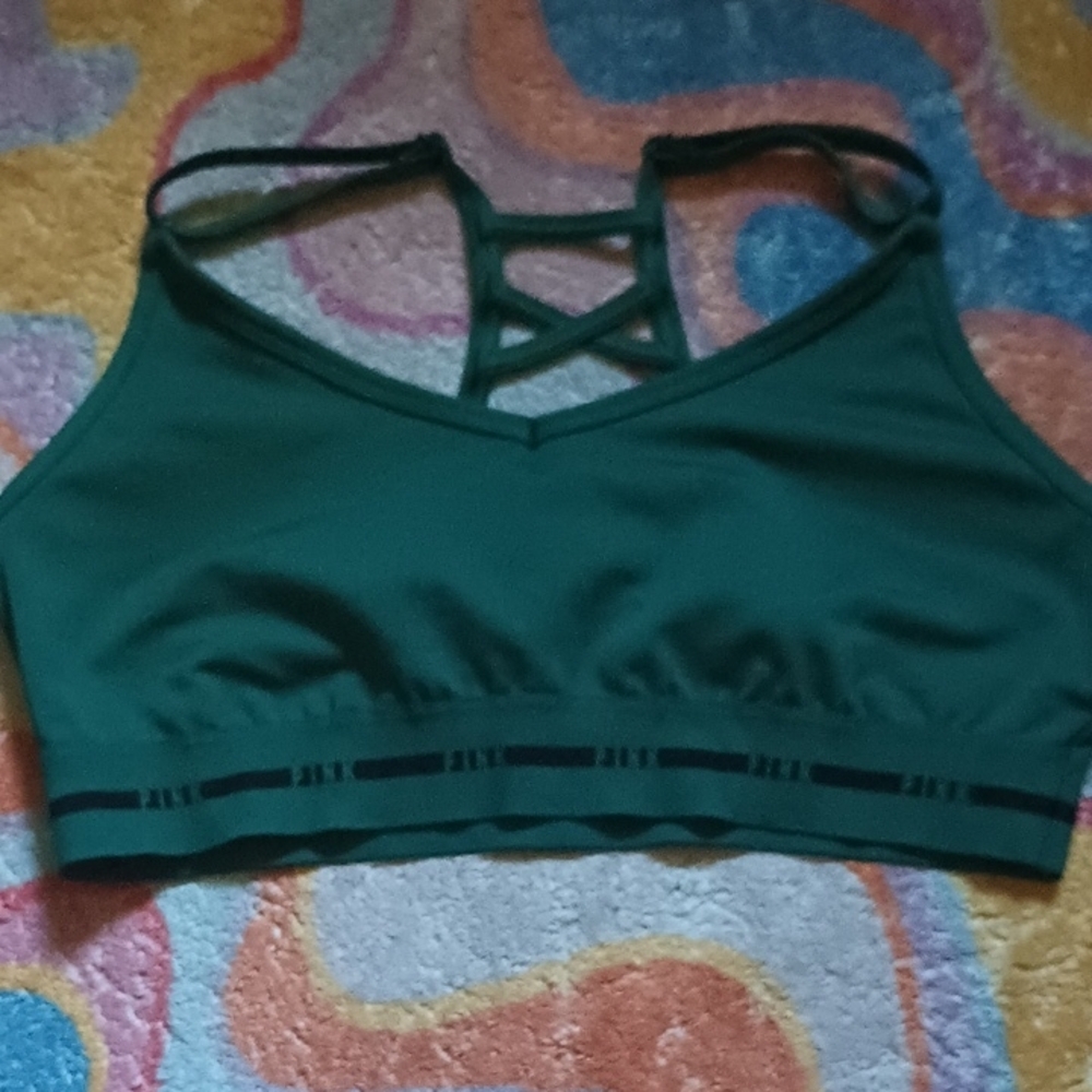 Green Strappy Women's Bralette